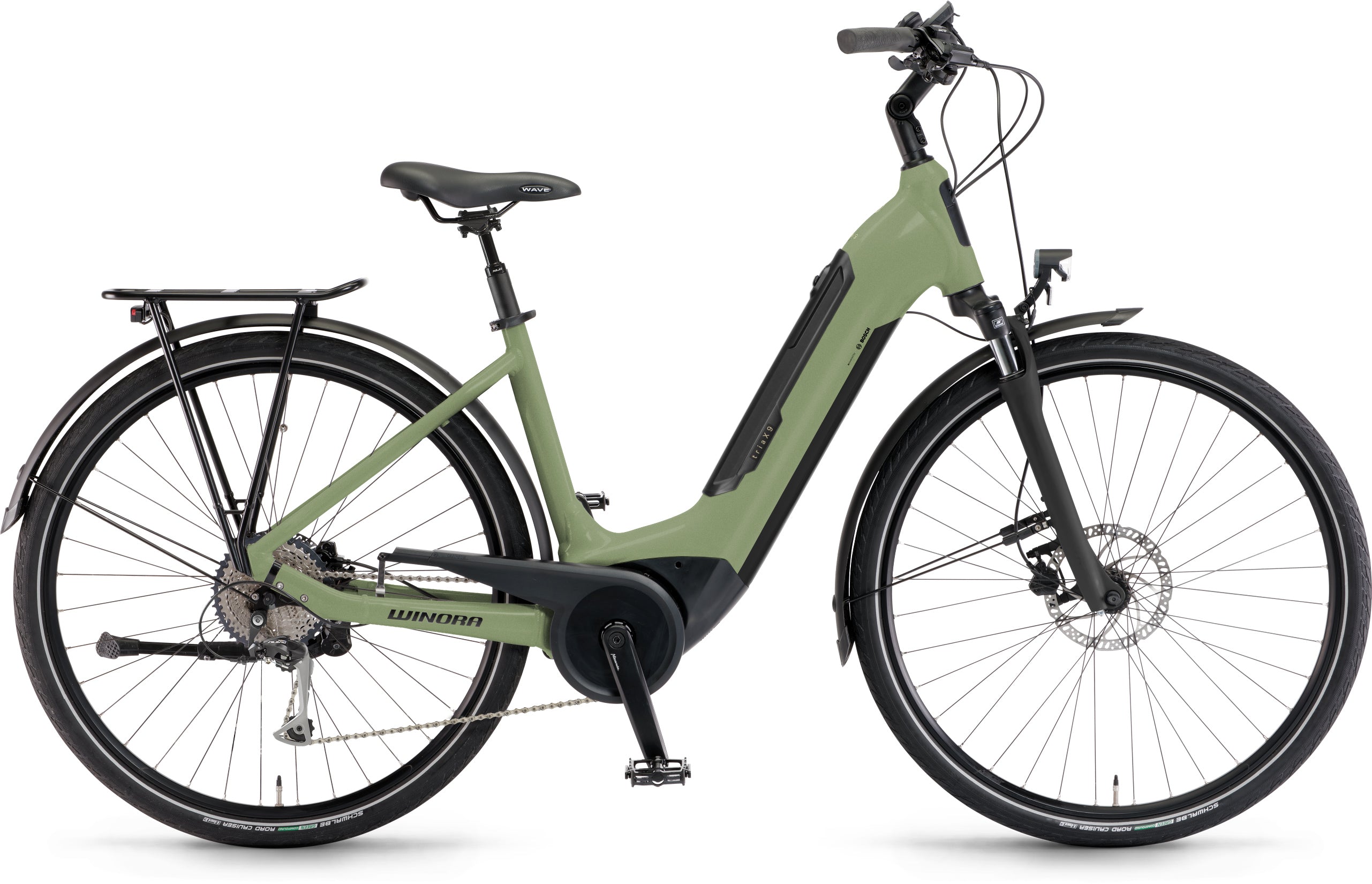 Vélo ville électrique Winora tria x9 low peppermint