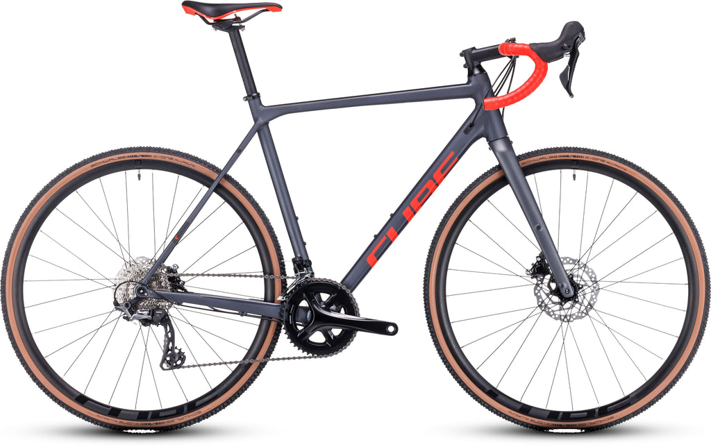 Vélo cyclo-cross Cube cross race pro grey´n´red