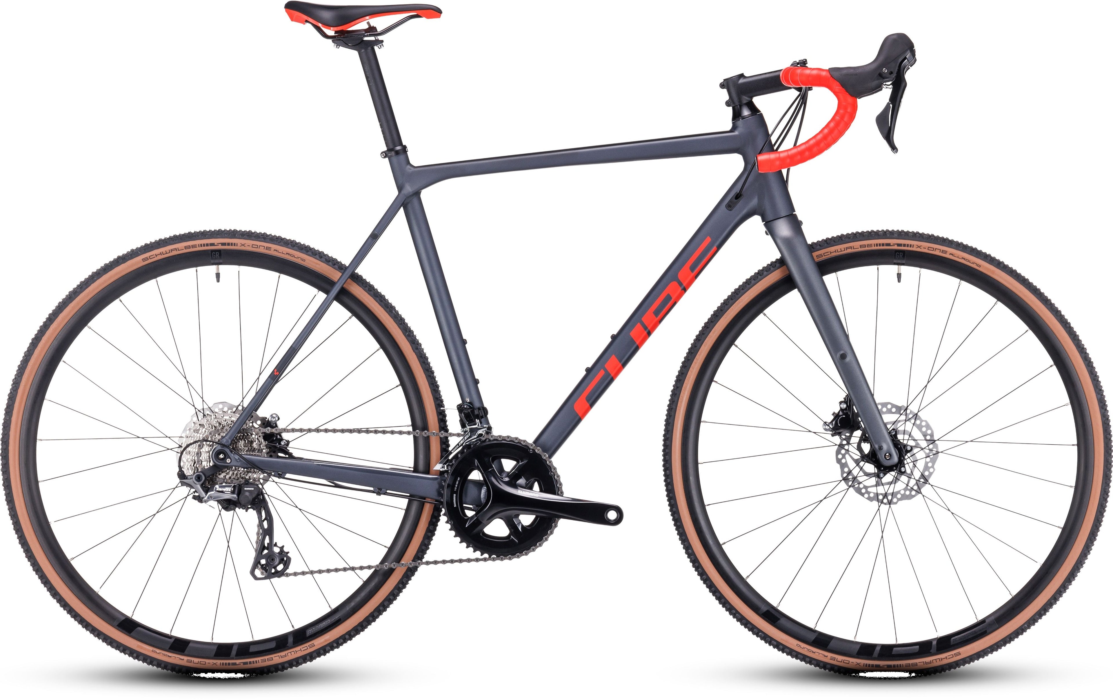 Vélo cyclo-cross Cube cross race pro grey´n´red