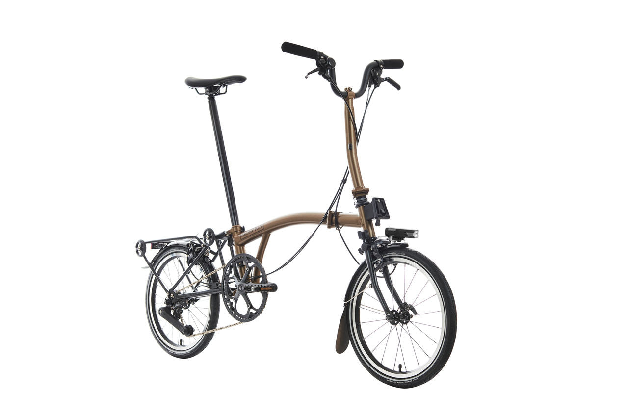 Vélo pliant Brompton p line explore with roller frame - 12 vitesses