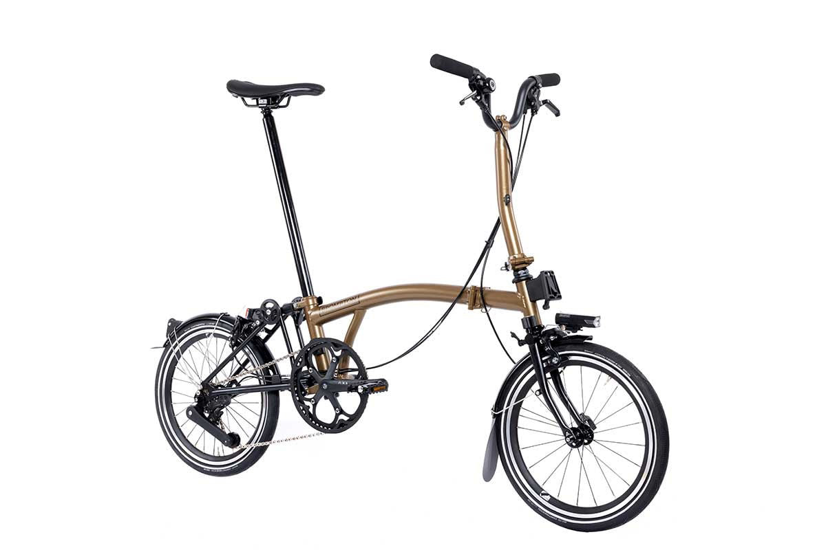 Vélo pliant Brompton p line urban with battery lighting - 4 vitesse
