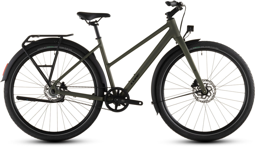 Vélo ville Cube editor one fe trapeze reedgreen´n´black