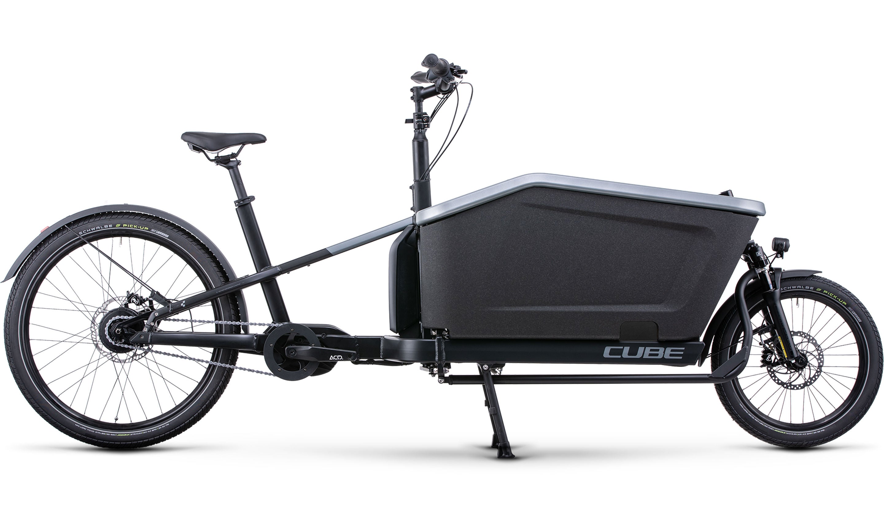 Vélo cargo électrique Cube cargo hybrid 500 flashgrey´n´black