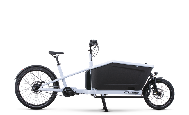 Vélo cargo électrique Cube cargo hybrid 500 flashwhite´n´black Hover Image
