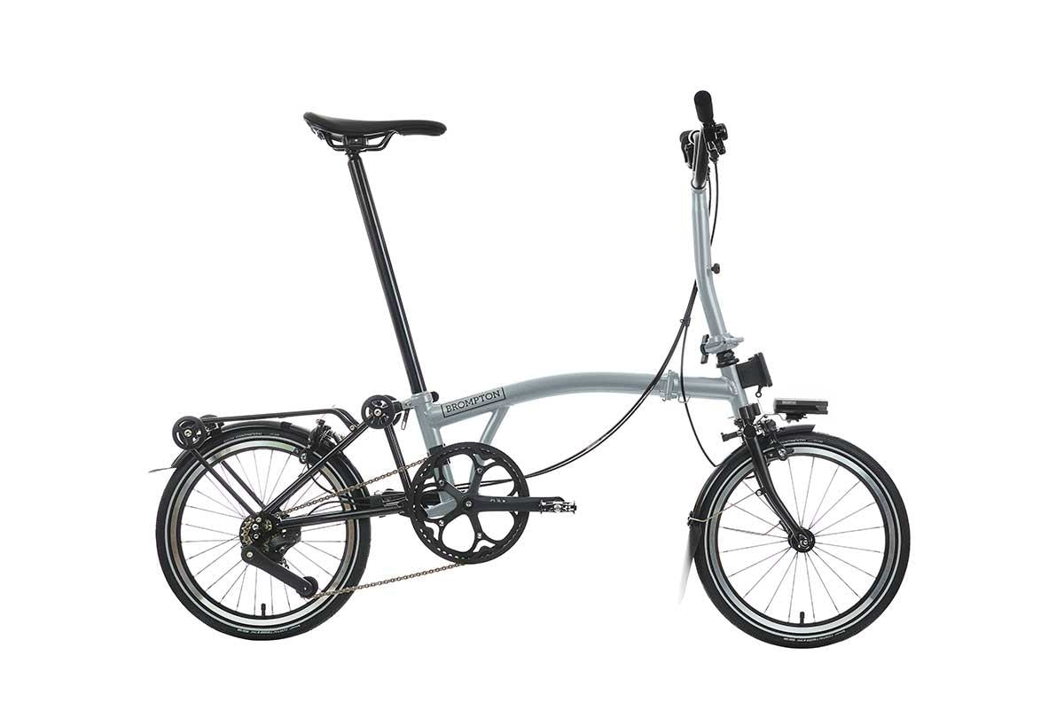Vélo pliant Brompton p line urban with roller frame - 4 vitesses