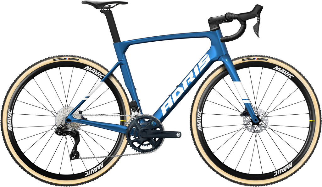 Vélo cyclo-cross Adris le sous-bois 105 di2 12s bleu saphire