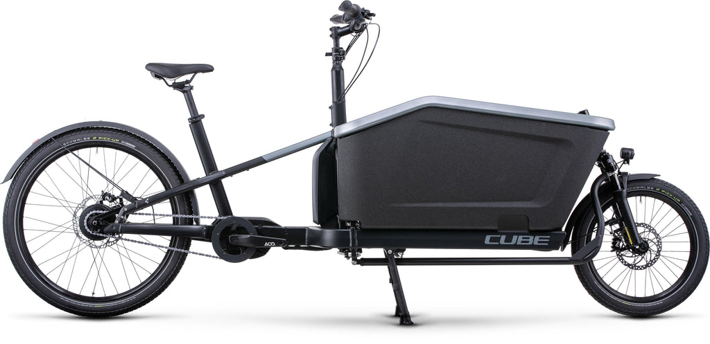 Vélo cargo électrique Cube cargo hybrid 500 flashgrey´n´black
