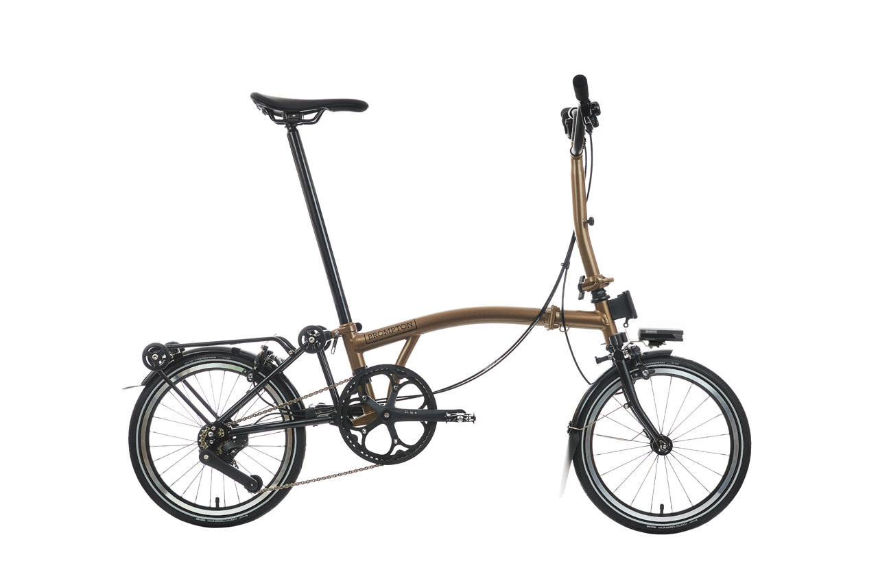 Vélo pliant Brompton p line explore with roller frame - 12 vitesses