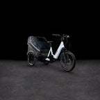 Vélo cargo électrique Cube trike hybrid family 1500 flashwhite´n´reflex
