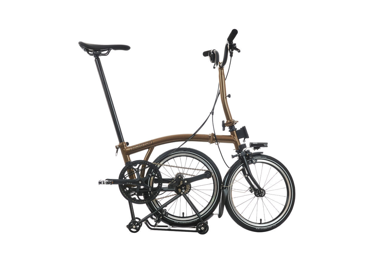 Vélo pliant Brompton p line explore with roller frame - 12 vitesses