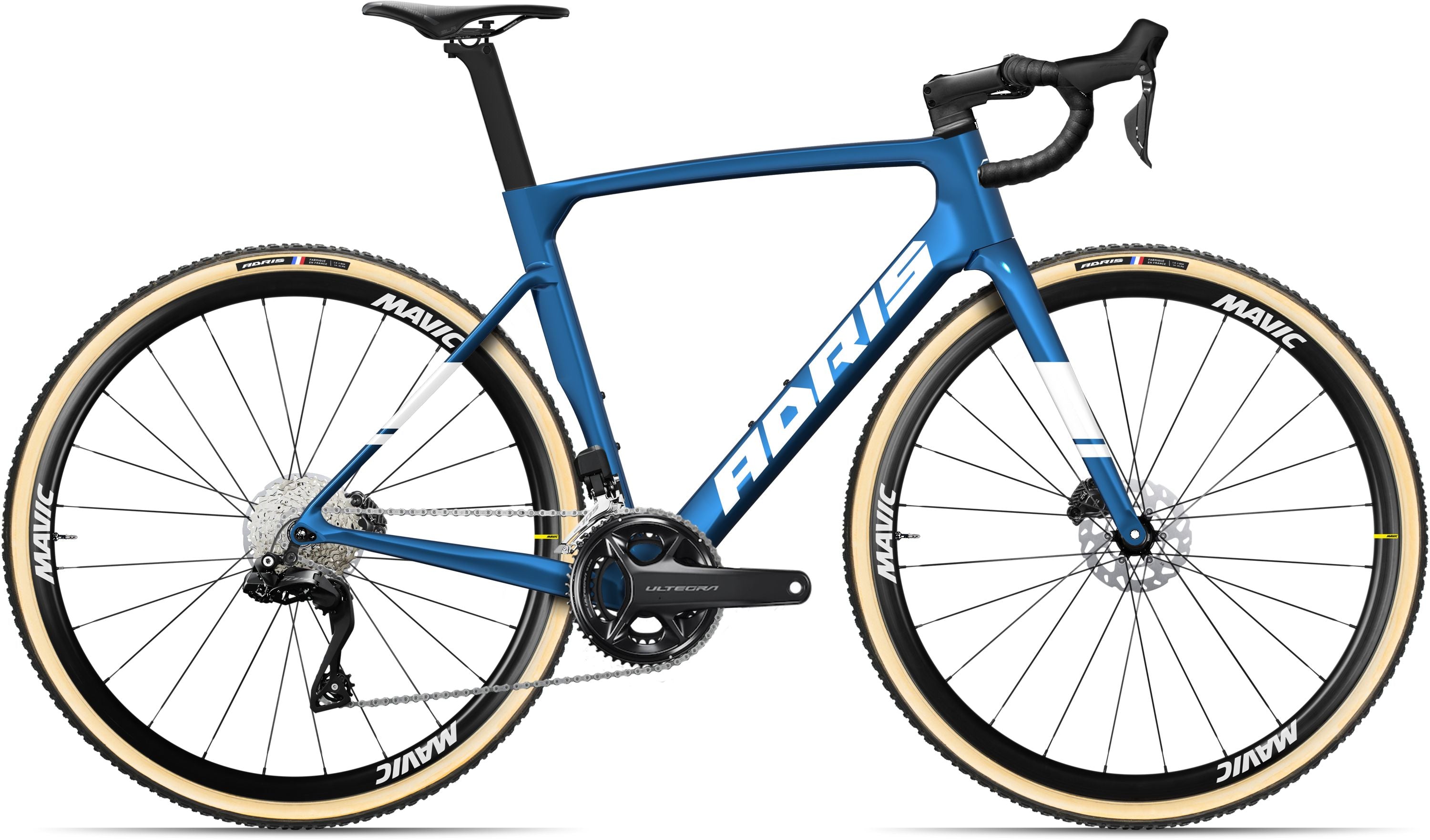 Vélo cyclo-cross Adris le sous-bois 105 di2 12s bleu saphire