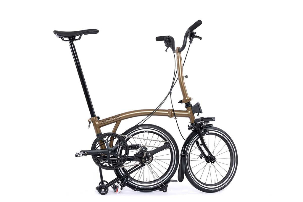 Vélo pliant Brompton p line urban with battery lighting - 4 vitesse