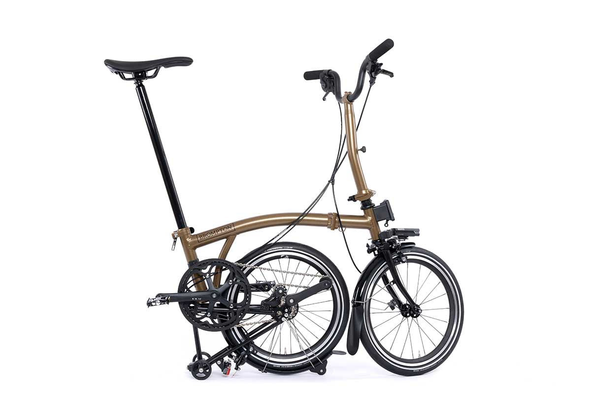 Vélo pliant Brompton p line urban with battery lighting - 4 vitesse