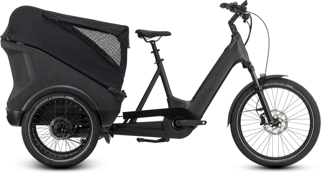 Vélo cargo électrique Cube trike hybrid cargo 750 grey´n´reflex