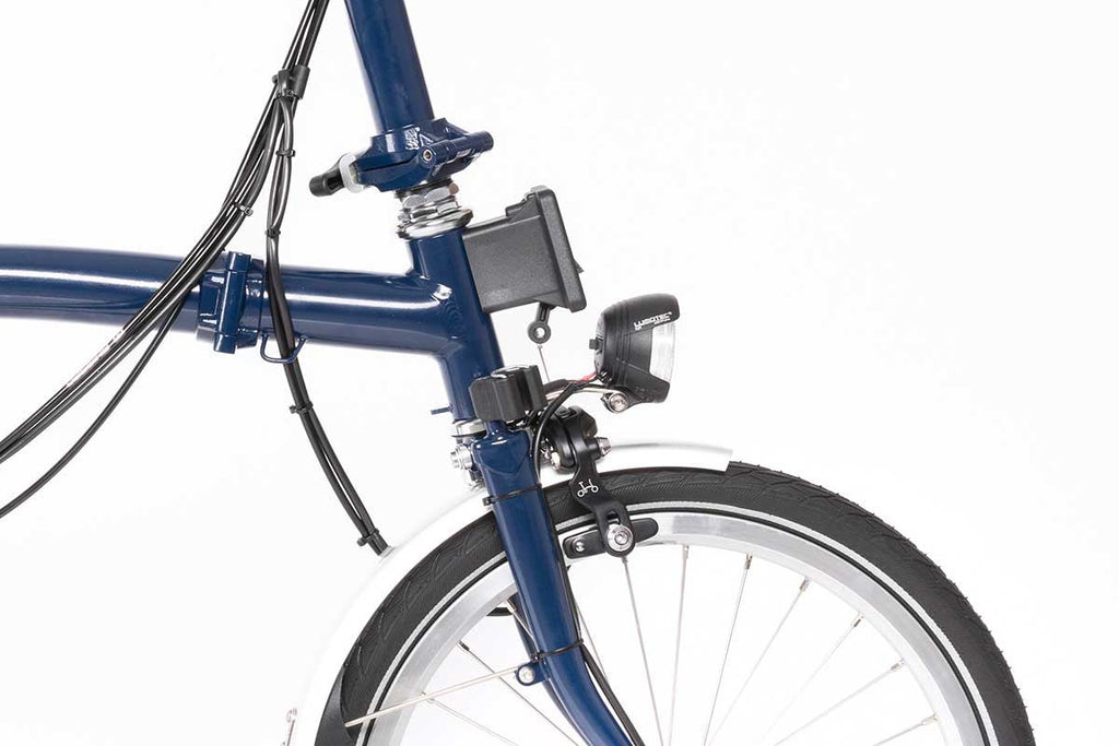 Vélo pliant Brompton c line explore - archive tempest blue - 6 vitesses