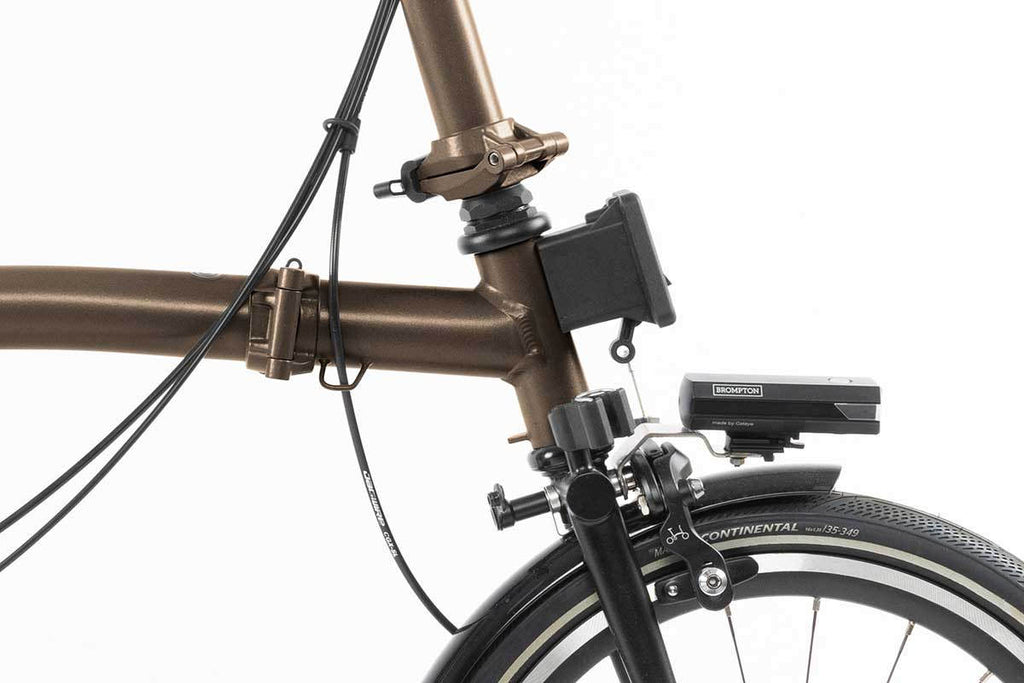 Vélo pliant Brompton p line urban with battery lighting - 4 vitesse