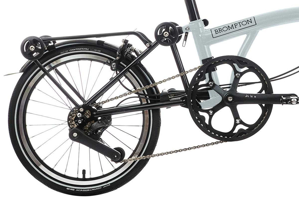 Vélo pliant Brompton p line urban with roller frame - 4 vitesses