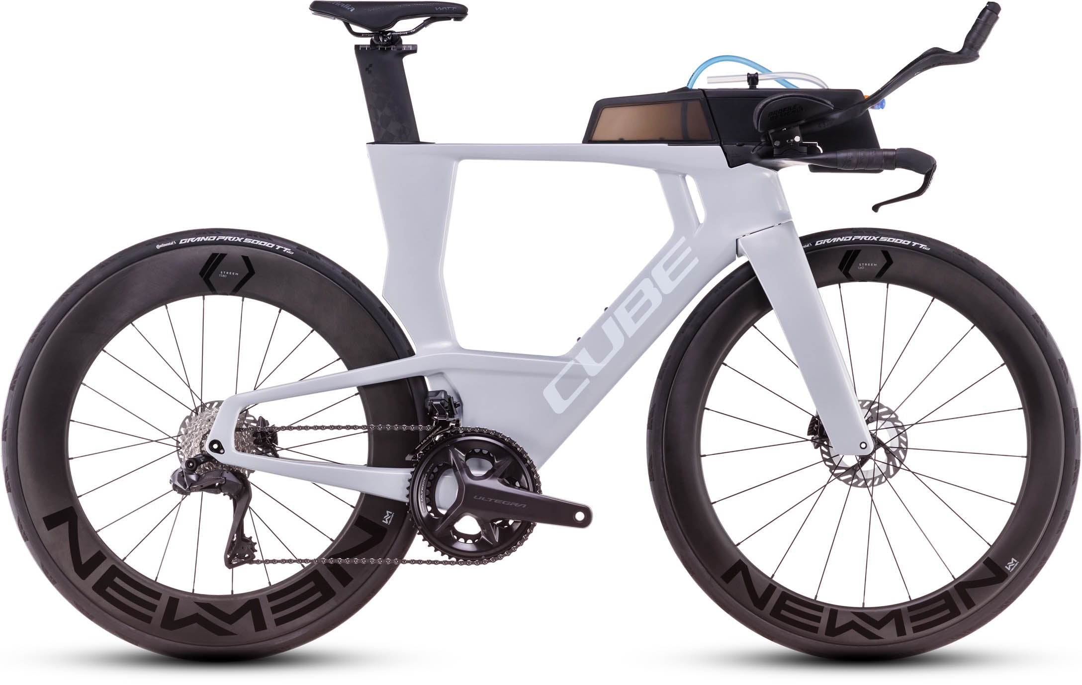 Vélo triathlon Cube aerium race foggrey´n´white