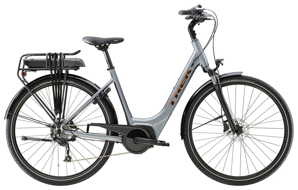 Vélo ville électrique Trek verve+ 1 lowstep 500 wh