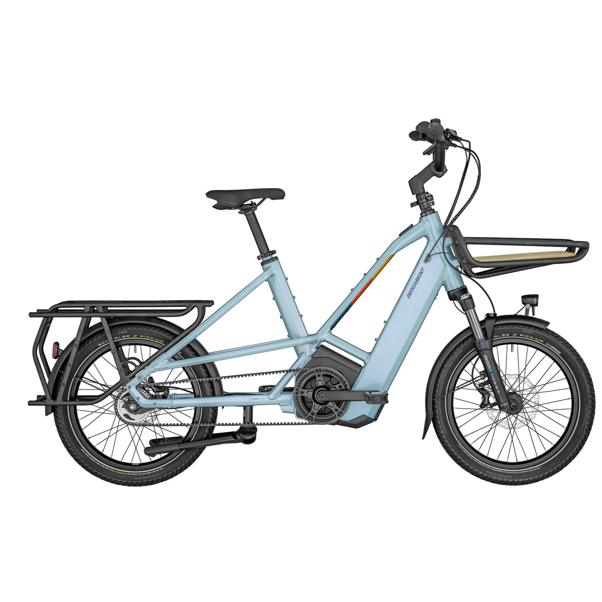 Vélo cargo électrique longtail Bergamont hans-e lt