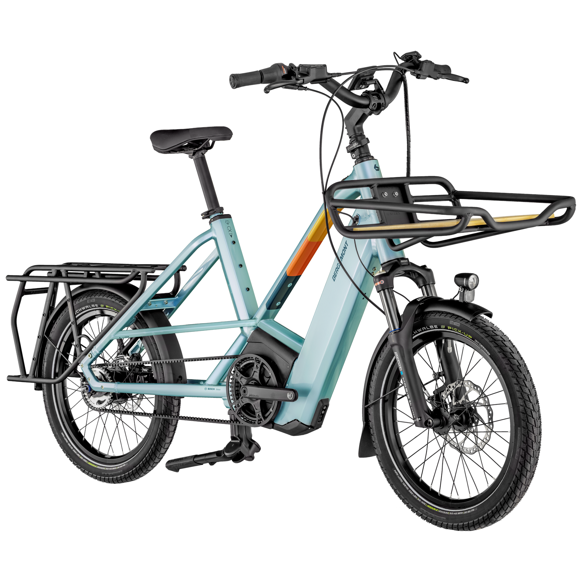 Vélo cargo électrique longtail Bergamont hans-e lt