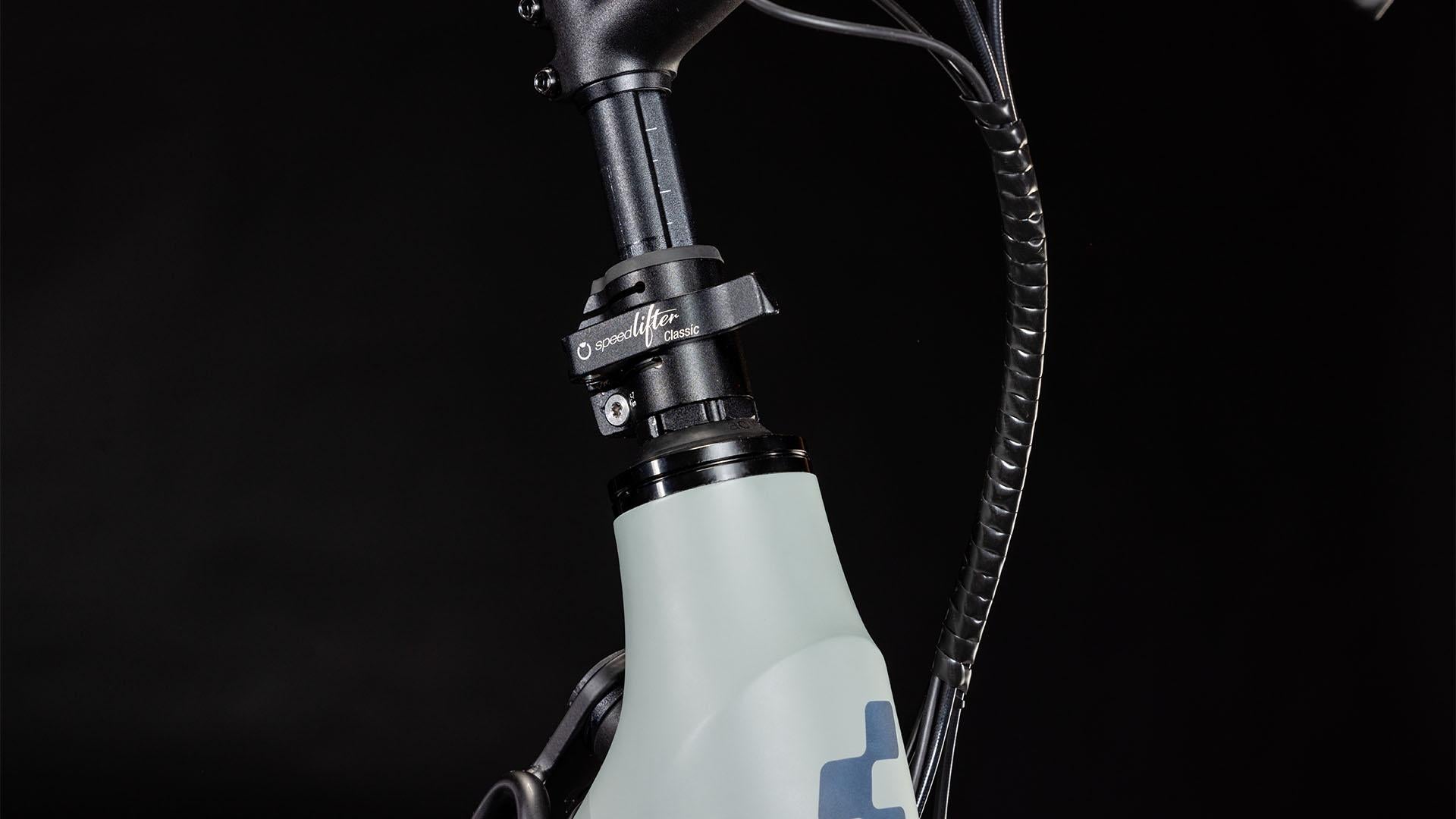 Vélo cargo électrique longtail Cube longtail hybrid sport 725 swampgrey´n´reflex