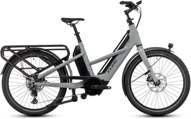 Vélo cargo électrique longtail Cube longtail hybrid sport 725 swampgrey´n´reflex Main Image