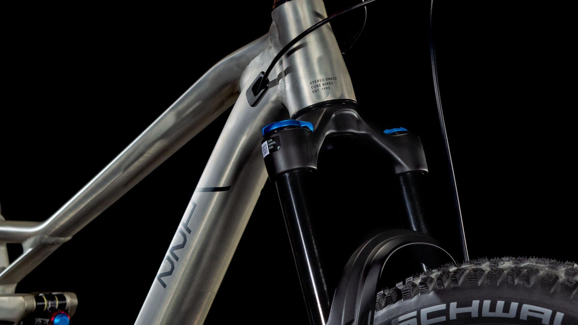 Vtt all-mountain Cube stereo one22 race rawmetal´n´black