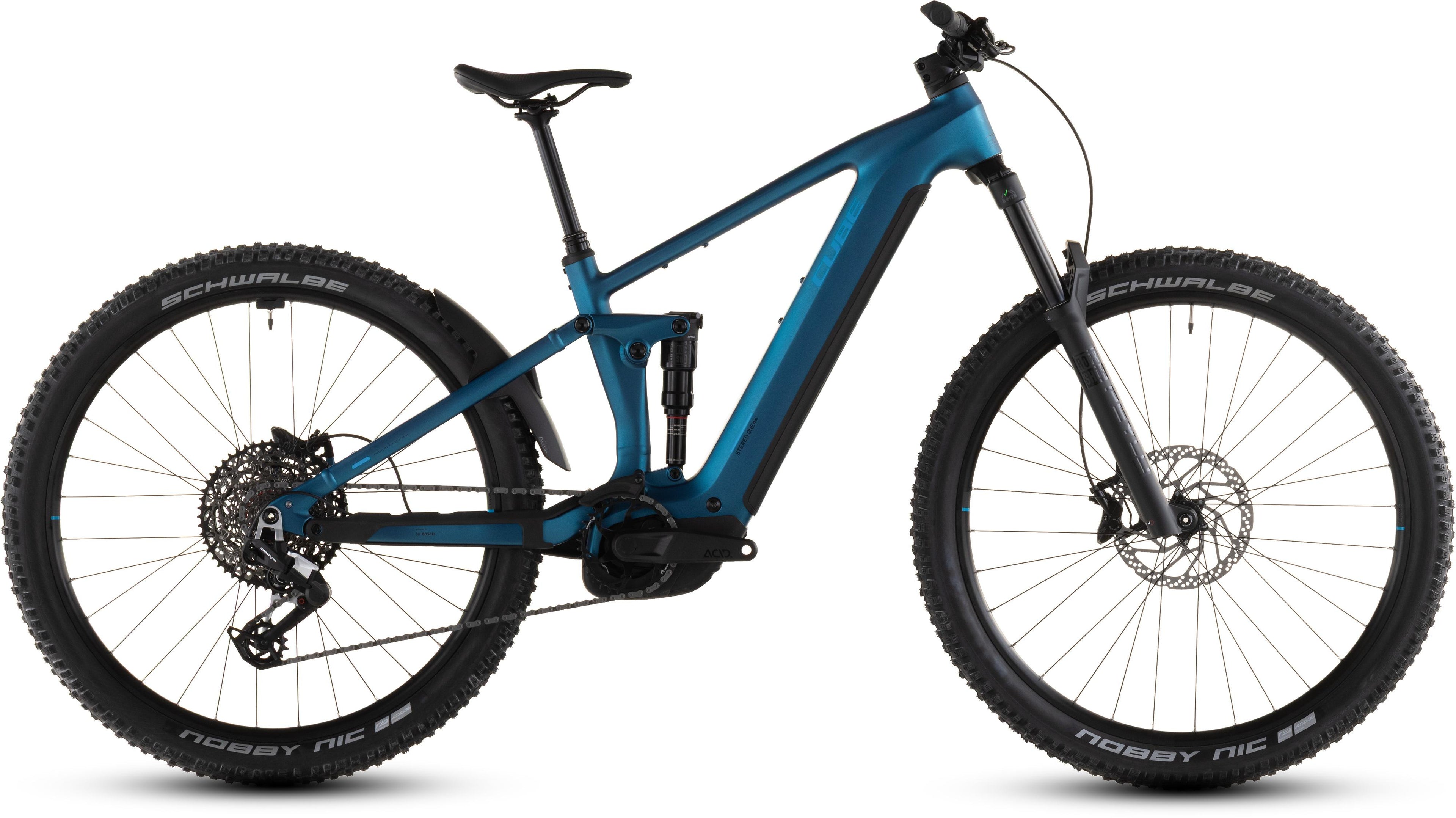 Vtt électrique Cube stereo hybrid one44 ex 800 electricblue´n´blue