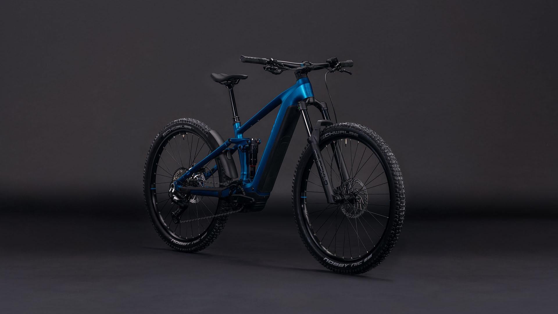 Vtt électrique Cube stereo hybrid one44 ex 800 electricblue´n´blue