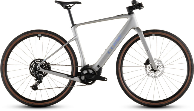 Vélo gravel électrique Cube nulane hybrid c:62 race 400x sleekgrey´n´prism Hover Image