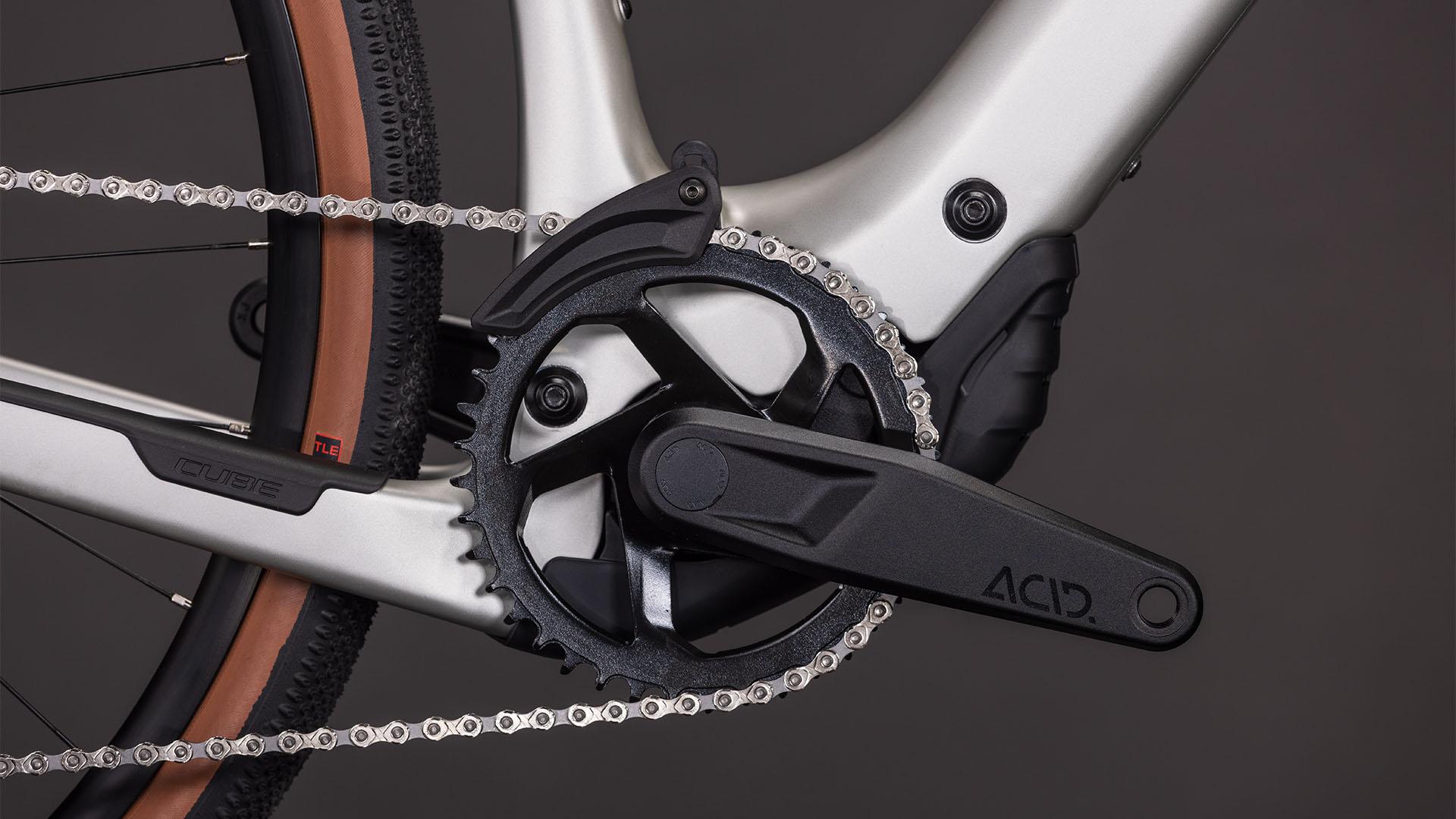 Vélo gravel électrique Cube nulane hybrid c:62 race 400x sleekgrey´n´prism