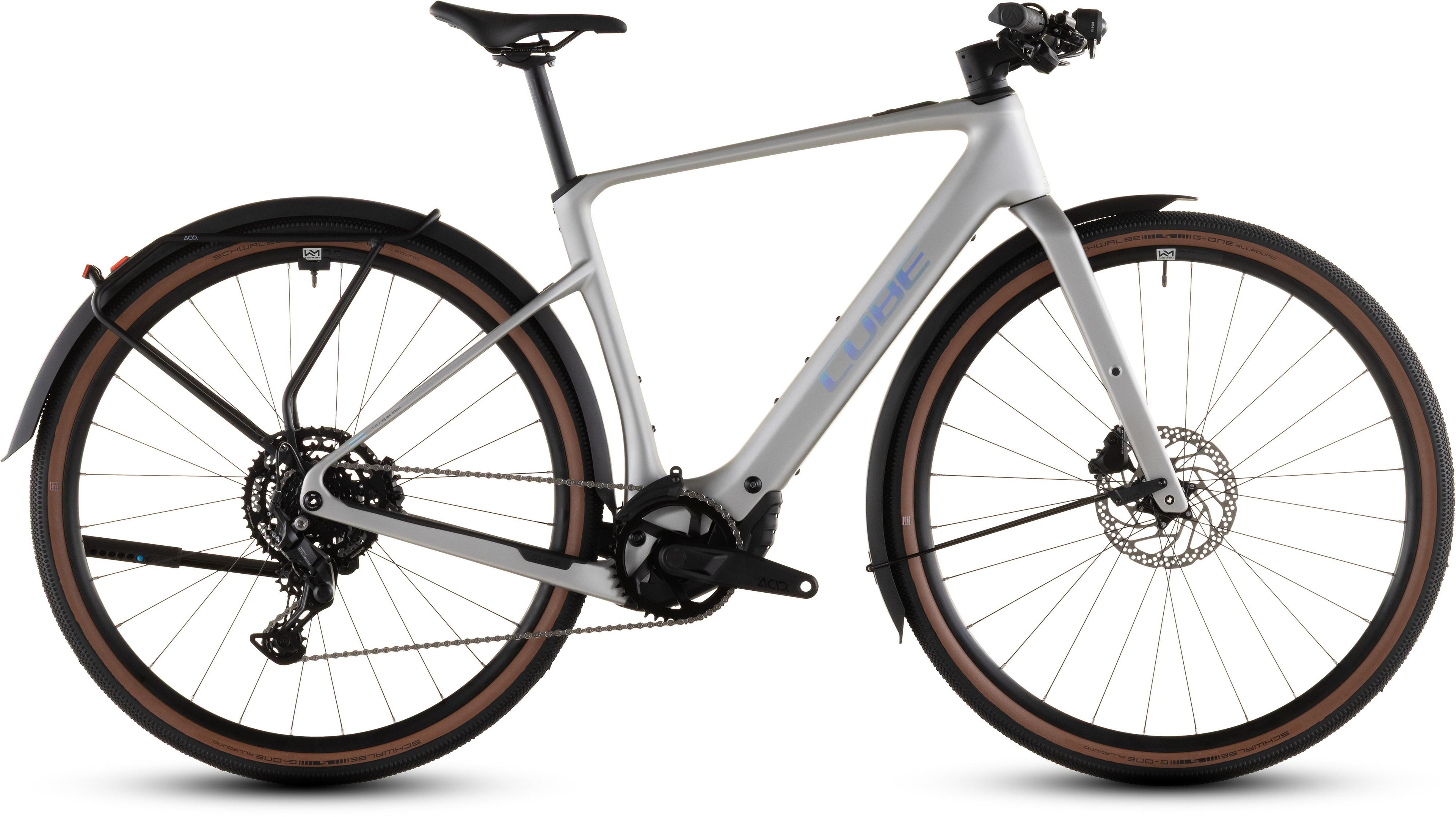 Vélo gravel électrique Cube nulane hybrid c:62 race 400x fe sleekgrey´n´prism