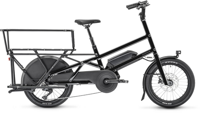 Vélo cargo électrique longtail Moustache lundi 20.3 équipé Hover Image