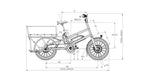 Vélo cargo électrique longtail Moustache lundi 20 cargo 1